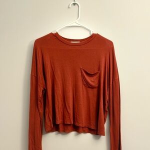 Women's Rust Long Sleeve Top